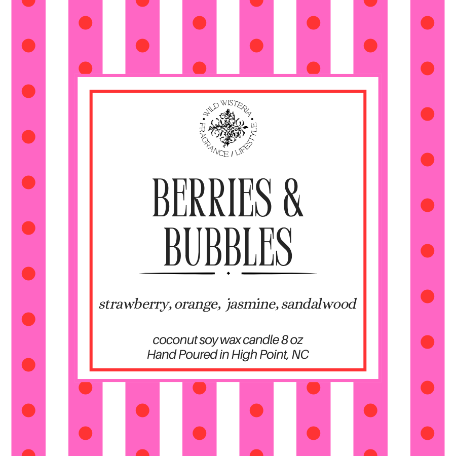 Berries and Bubbles 8 oz Luxury Candle