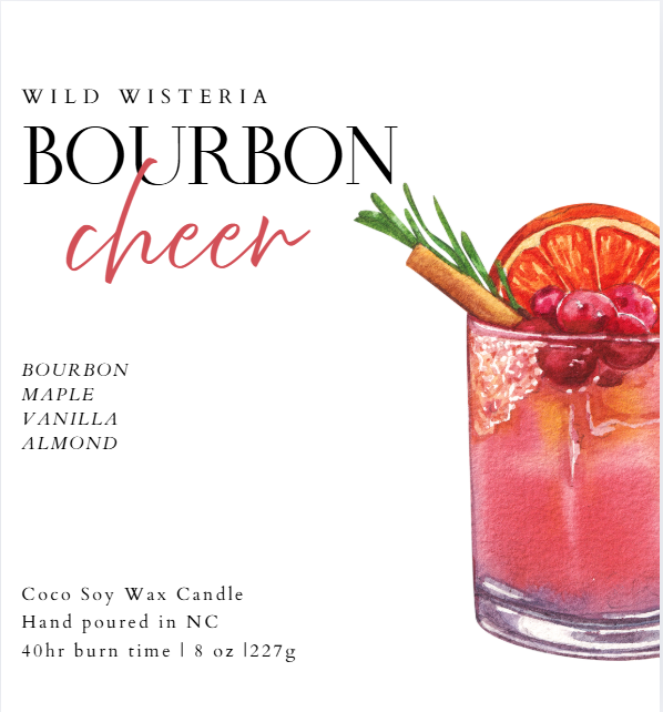 Bourbon Cheer 8 oz Candle