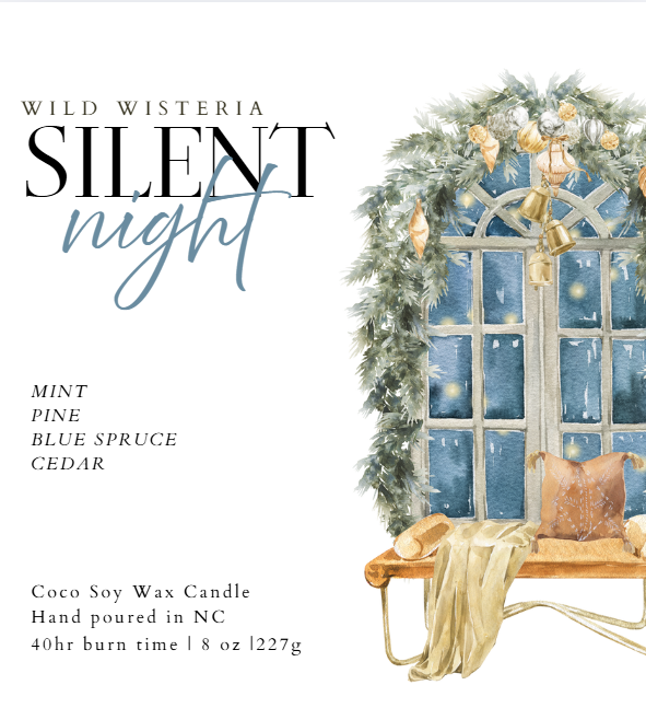 Silent Night 8 oz candle