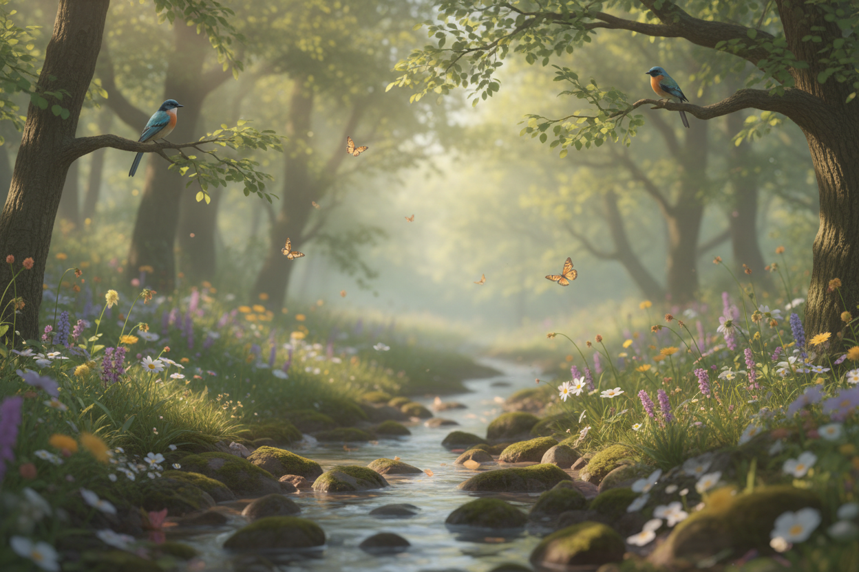 more peaceful nature