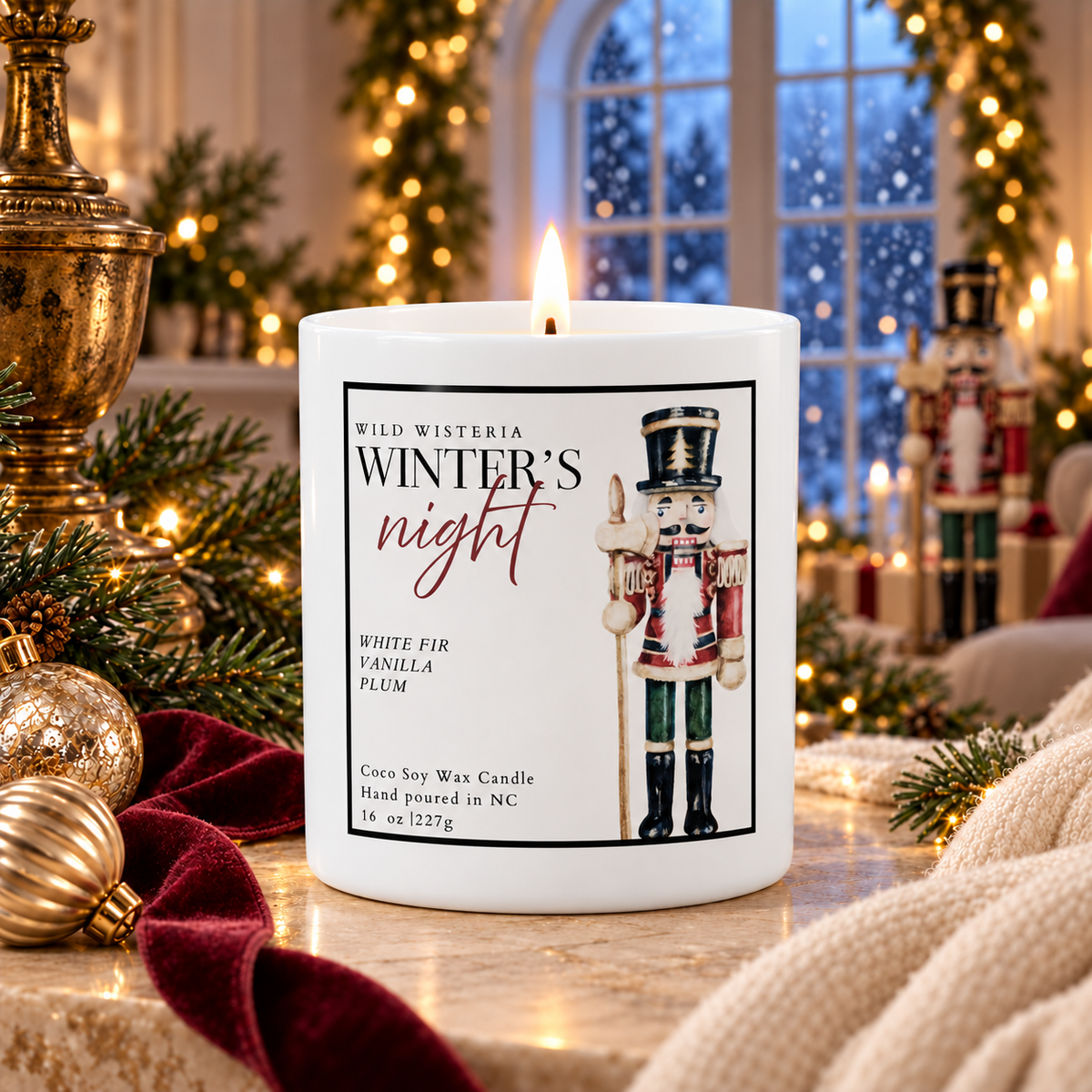 Winter’s Night Luxury 8 oz Holiday Candle