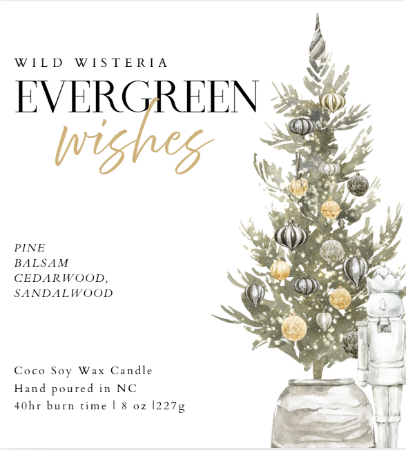 Evergreen Wishes 8 oz Candle