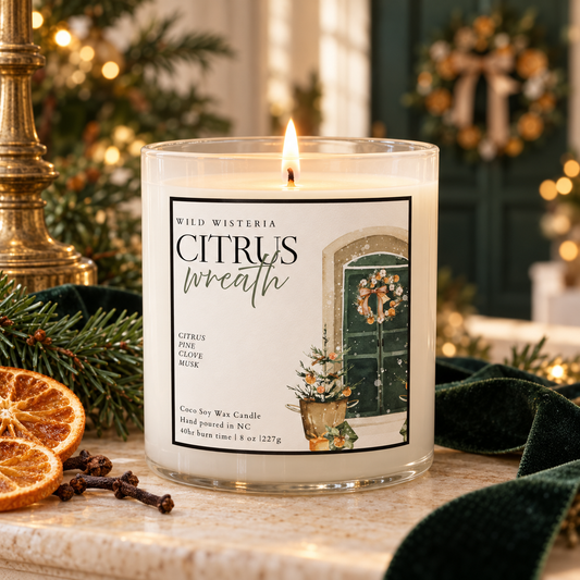 Citrus Wreath 8oz Candle